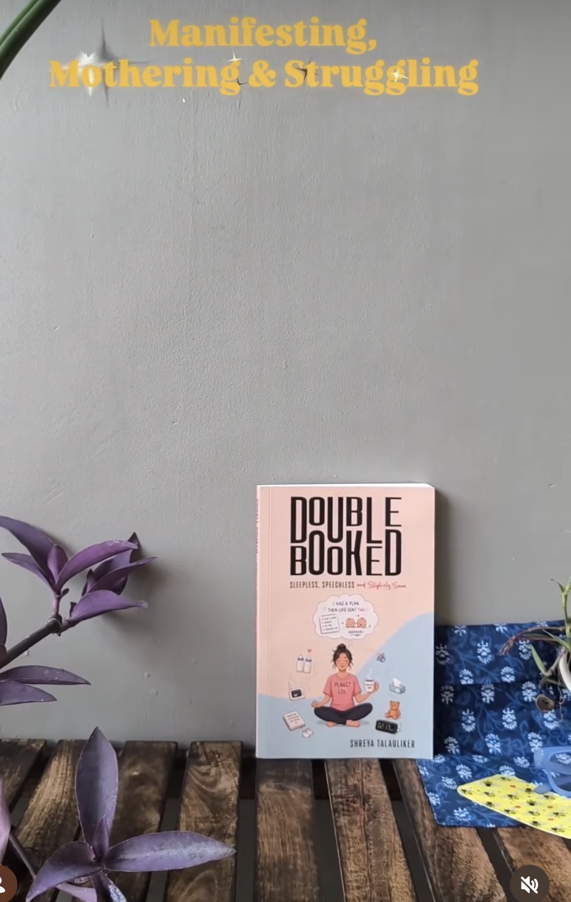 Double Booked displayed in a reader's home